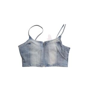 Monkl Denim Women's‎ Crop Top Size Medium